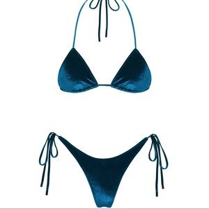 Triangle Freya Space Blue Bikini Set